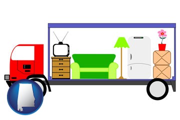 furniture mover with Alabama icon