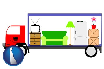 furniture mover with Delaware icon