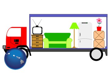 furniture mover with Hawaii icon