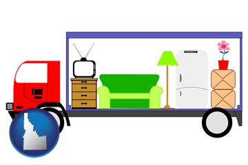 furniture mover with Idaho icon