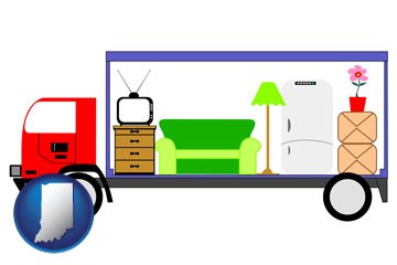 furniture mover with Indiana icon