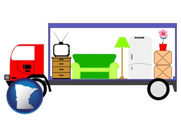furniture mover with Minnesota icon