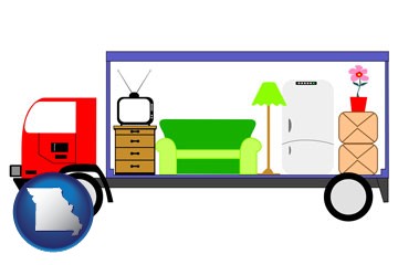 furniture mover with Missouri icon